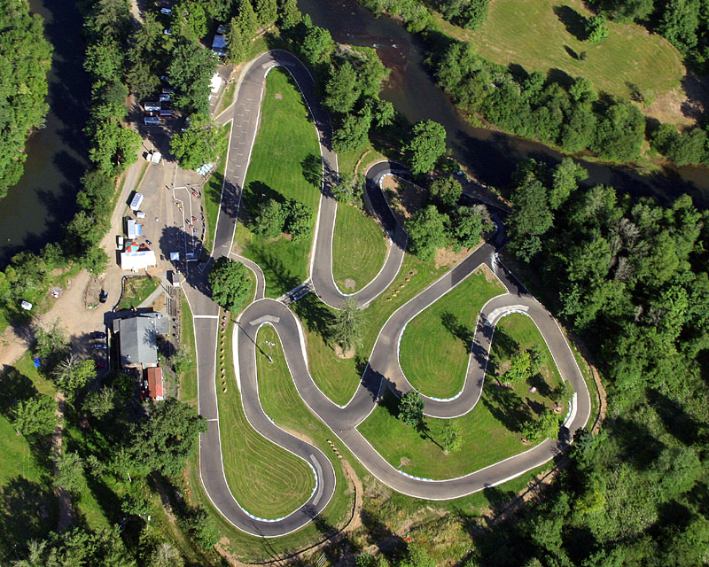 Aerial view of the PARC track